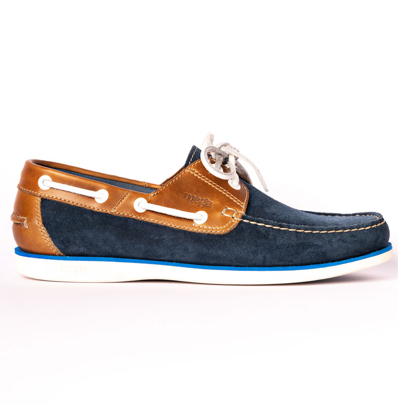 2290 GAMUZA AZUL PULL UP COGNAC