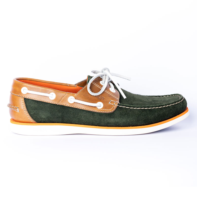 2290 GAMUZA VERDE PULL UP COGNAC