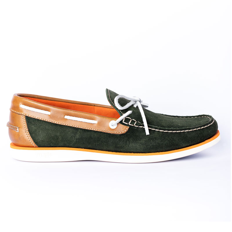 2291 GAMUZA VERDE PULL UP COGNAC